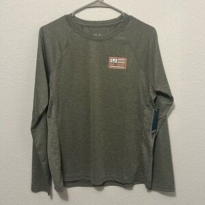 Huk fishing shirt, brand new! 100% polyester.